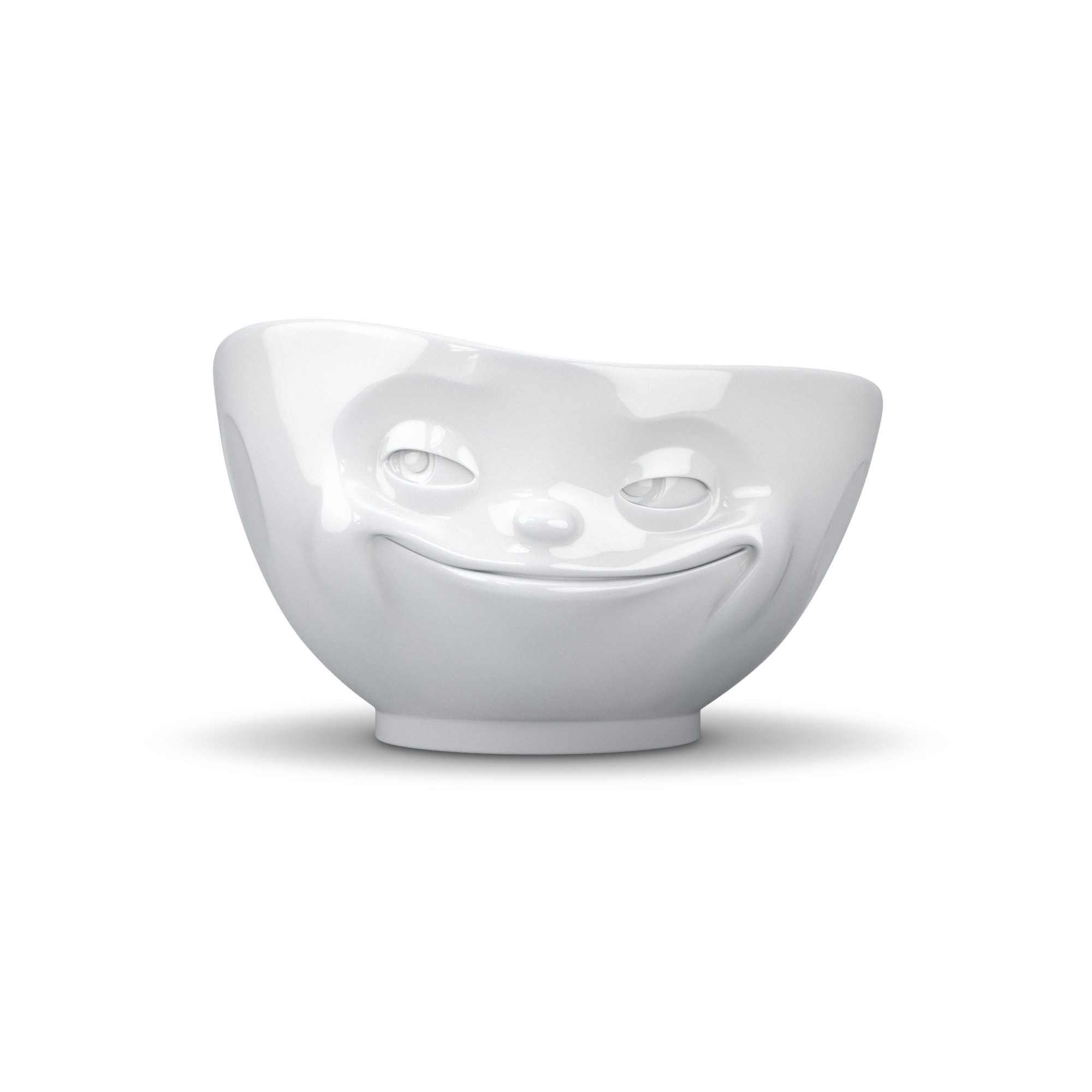 Bowl 500ml Grinning, white