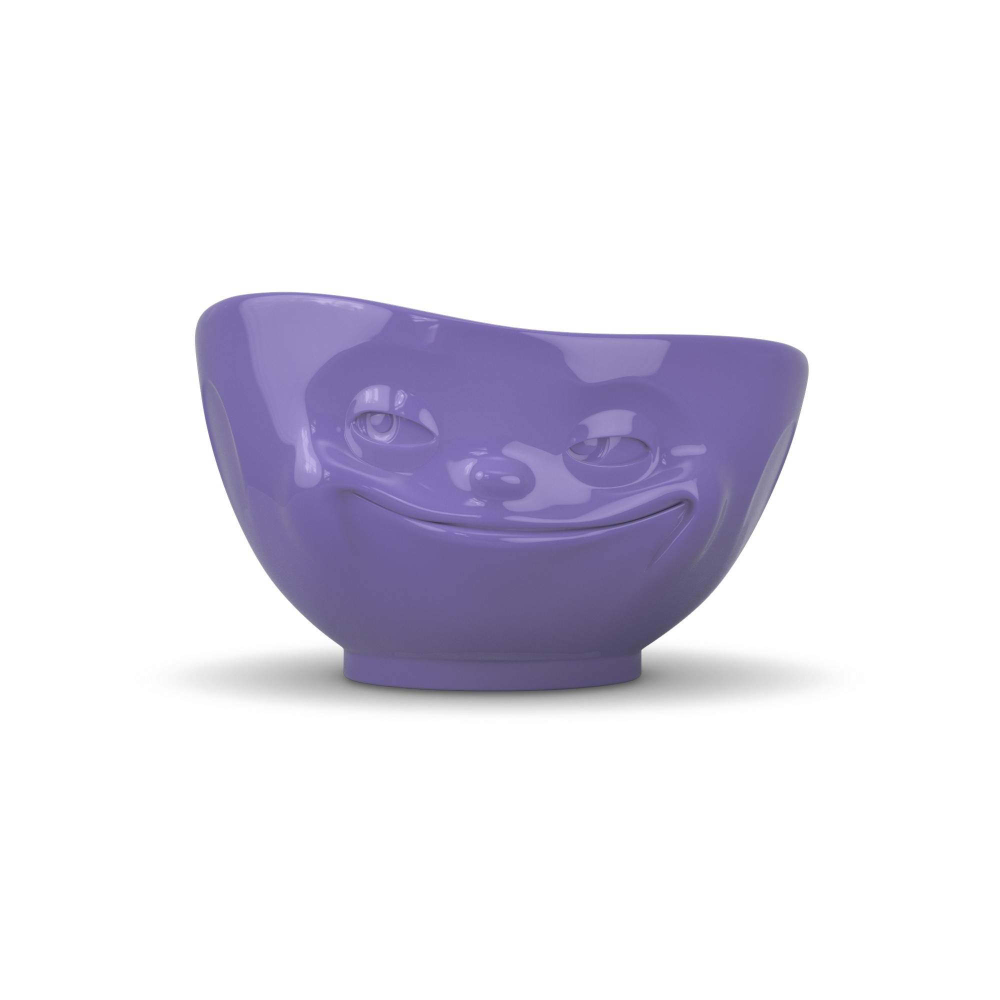 Bowl 500ml Grinning, purple outside