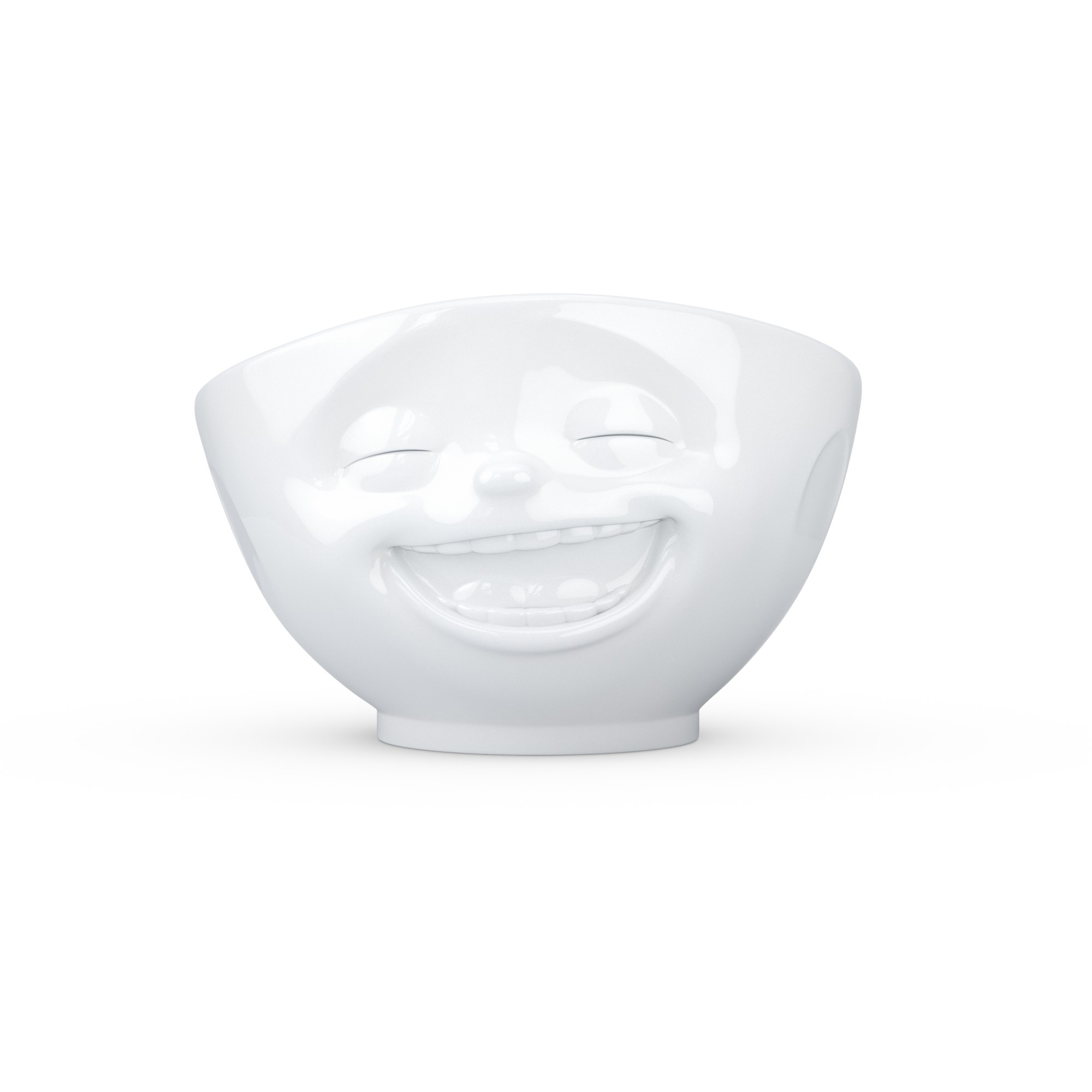 Bowl 500ml Laughing, white