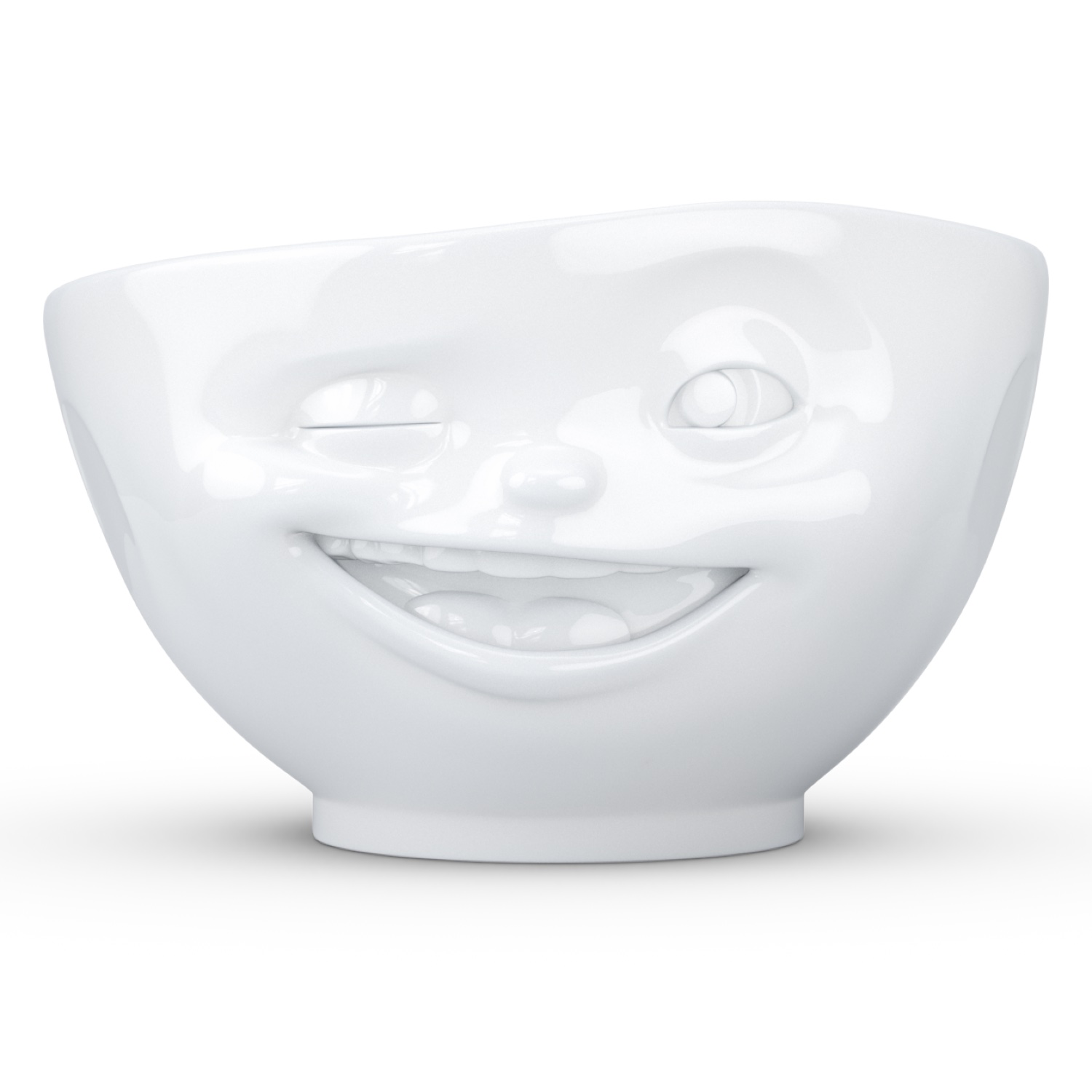 Bowl 500ml Winking, white