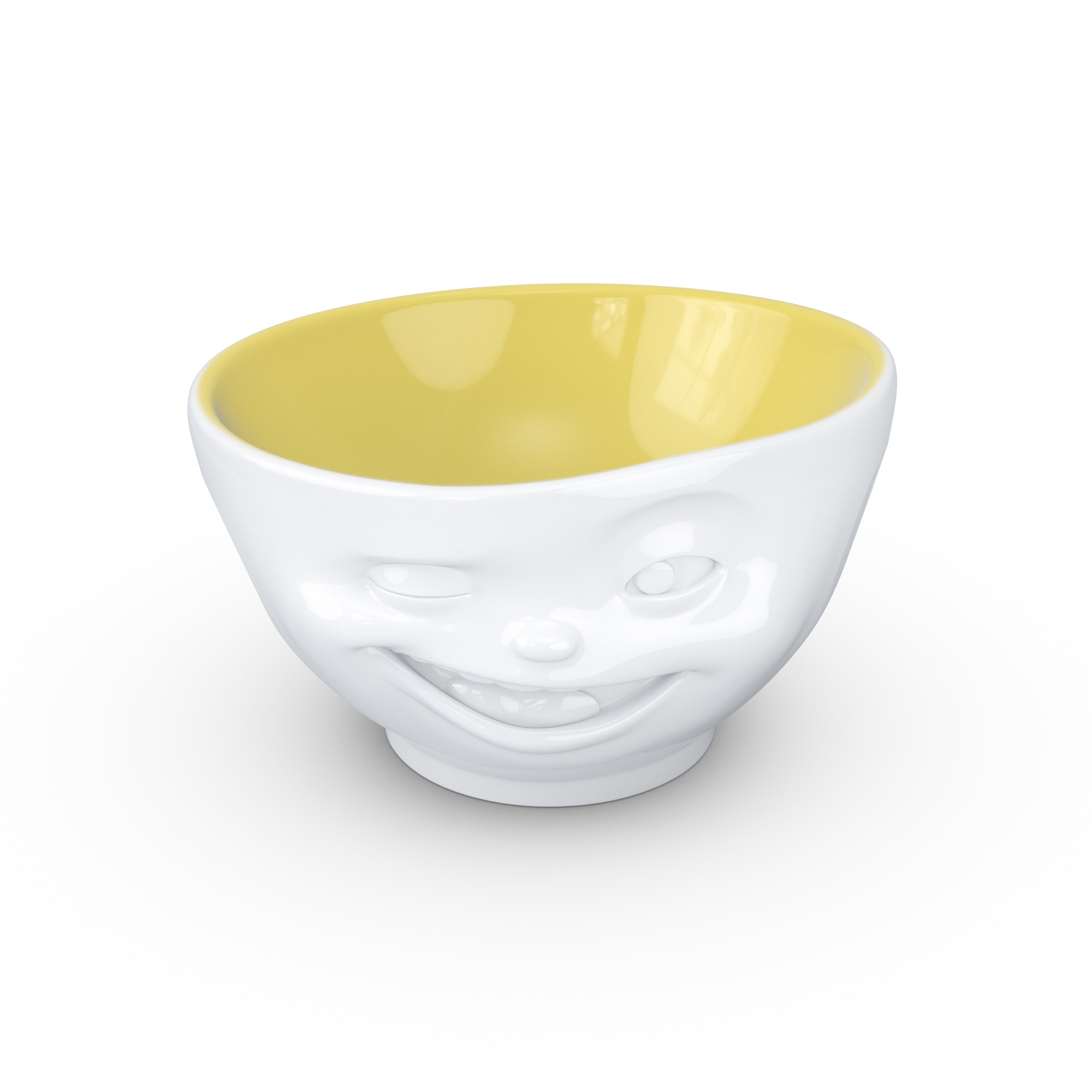 Bowl 500ml Winking, saffron inside