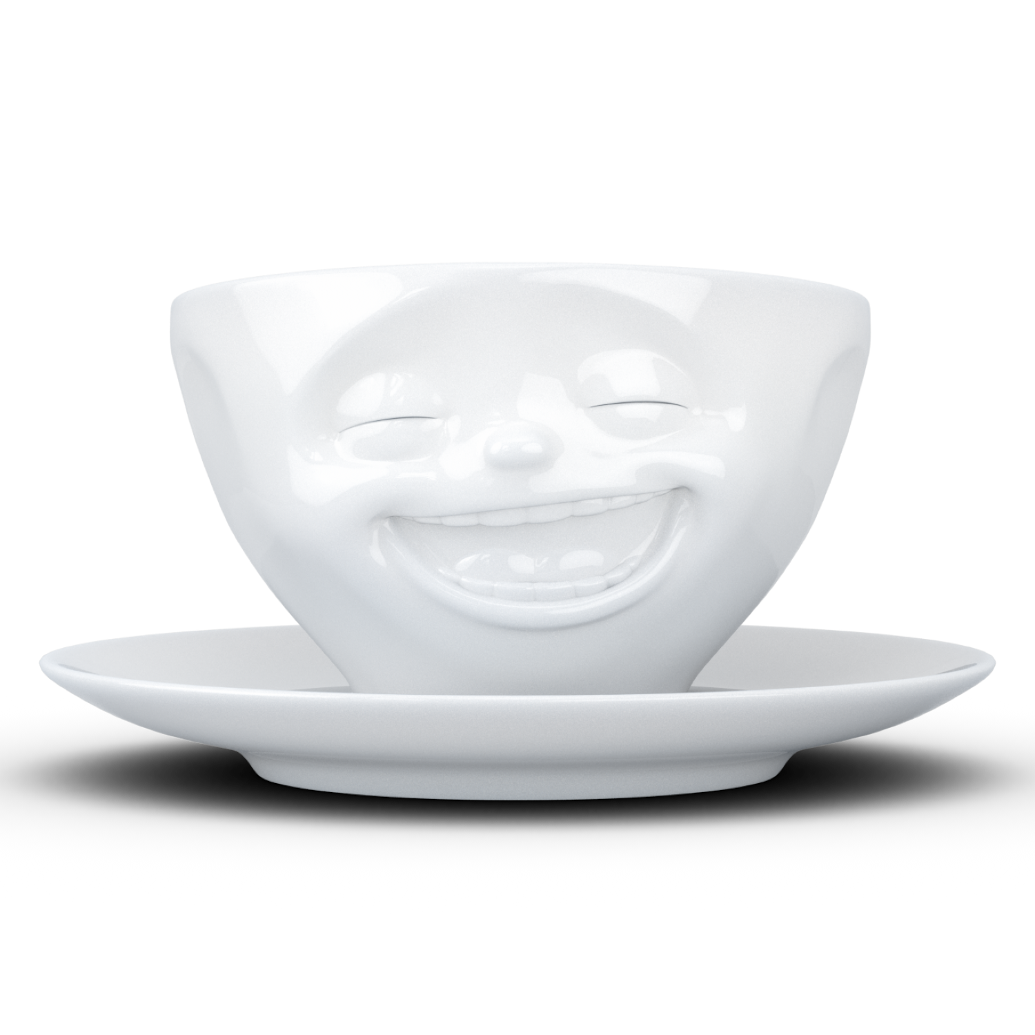 Coffee Cup, white, Laughing