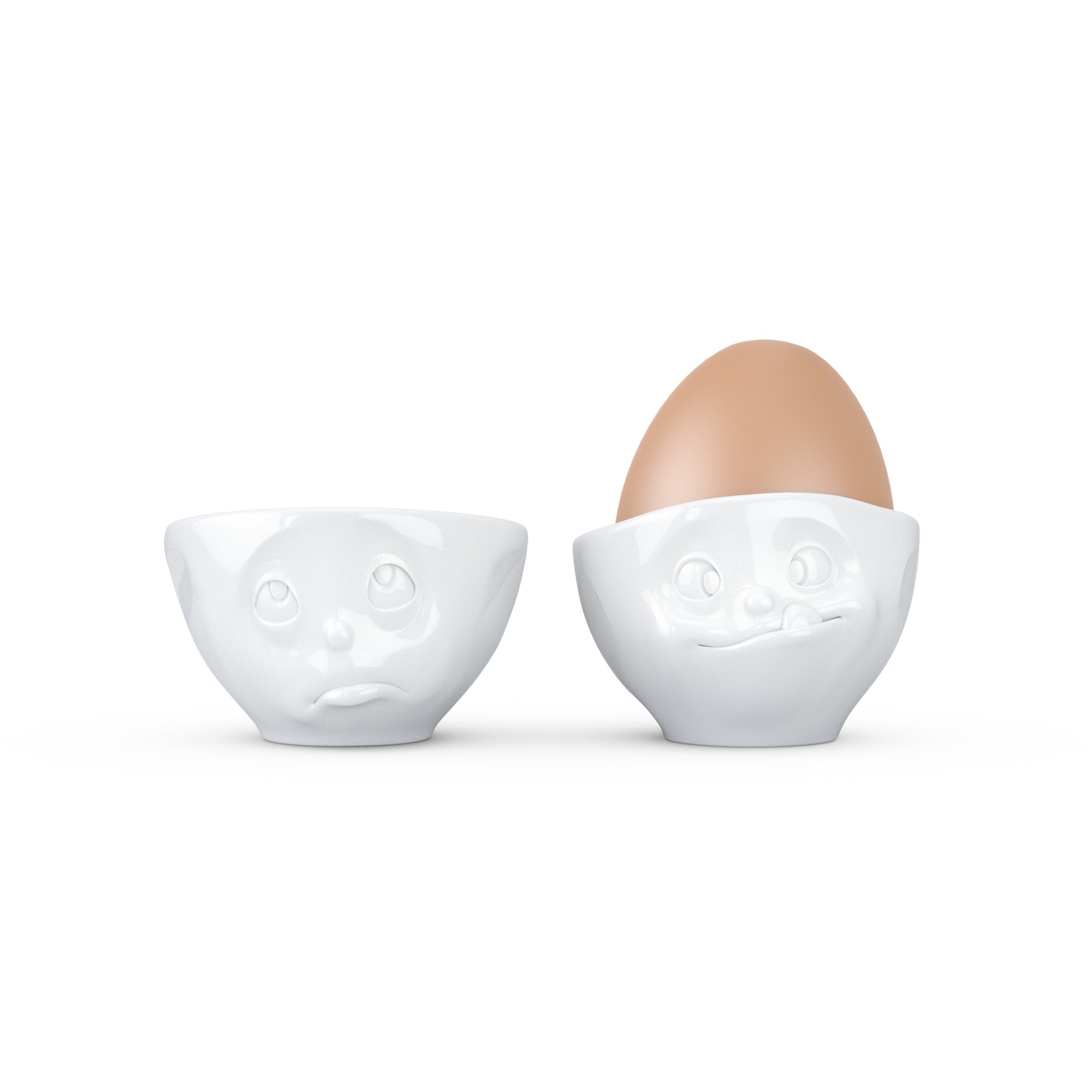 Egg Cup Set #2, white, oh please & tasty
