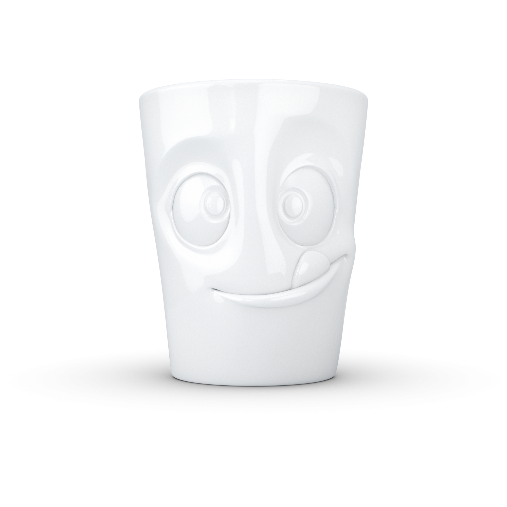 Mug with handle, white, tasty